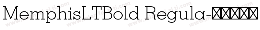 MemphisLTBold Regula字体转换